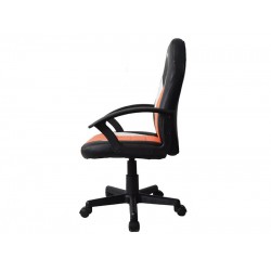 Silla Gamer, Stylos STGSGR1O, silla para videojuegos, Descansabrazo para juegos asiento acolchado Negro, Naranja