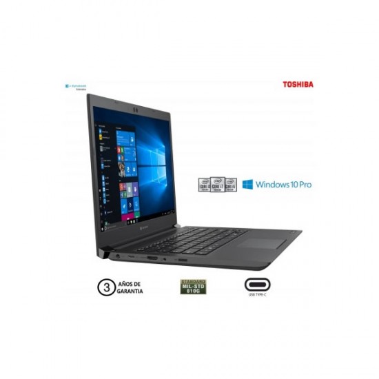 Laptop Dynabook, Toshiba, Tecra A40-G-05C00C, Intel® Core i3-10110U, 2,1 GHz, Pantalla 14", Ram 8 GB, Disco 256 GB, Windows 10 Pro, Wi-Fi 6, Bluetooth